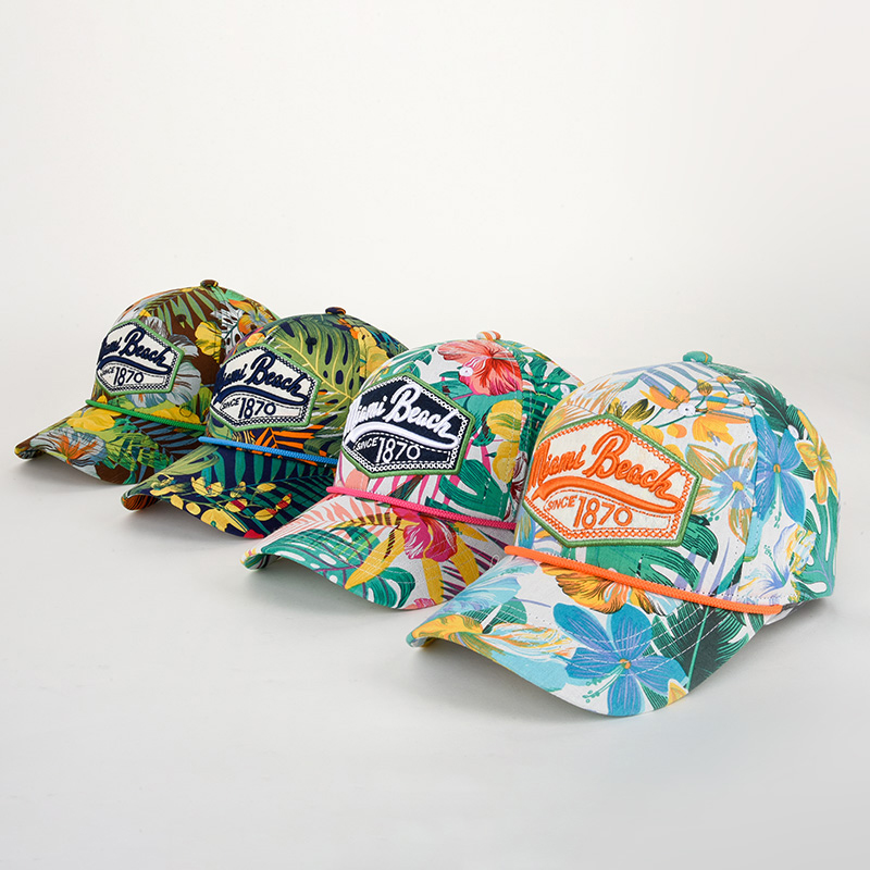 Casual Breathable Hawaiian Pattern Sports Caps Man Baseball Hats Sport Cap Hat