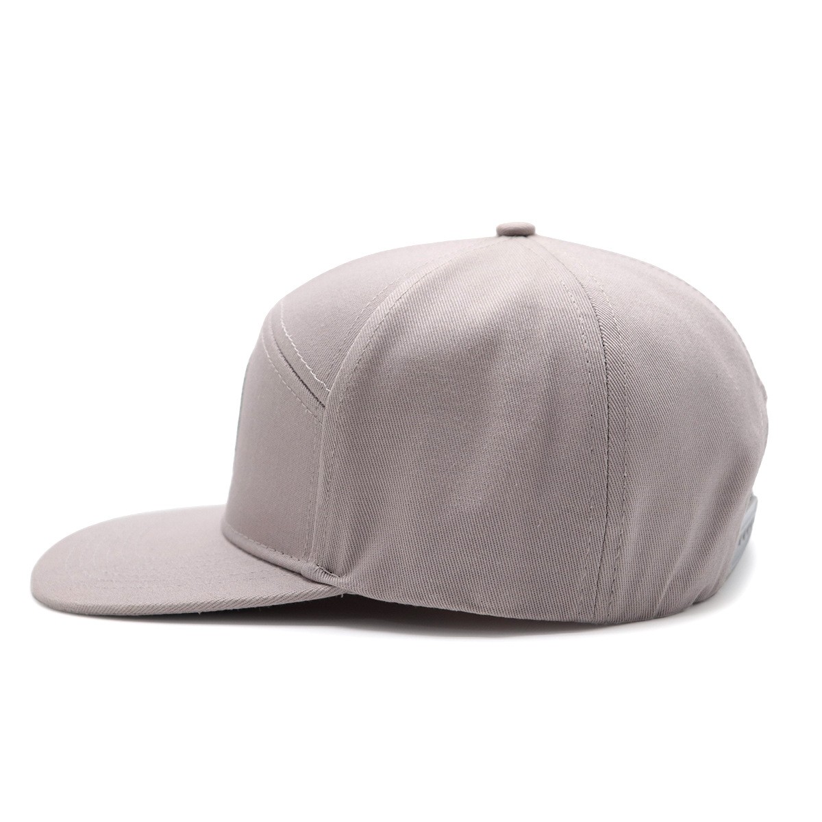 7 Panel Woven Patch Flat Cap Mesh Breathable Hat