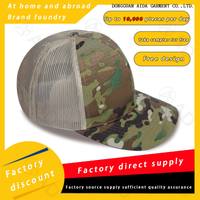 3D embroidery logo + back panel mesh ventilation + windproof snap fastener