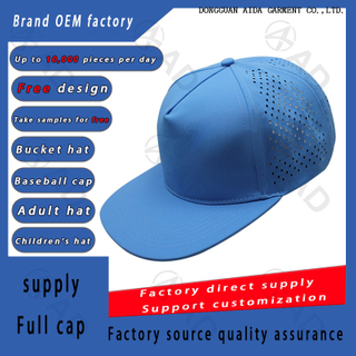 Baseball caps can be customized in various colors and with multiple processes