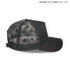 3D embroidery logo + back panel mesh ventilation + windproof snap fastener