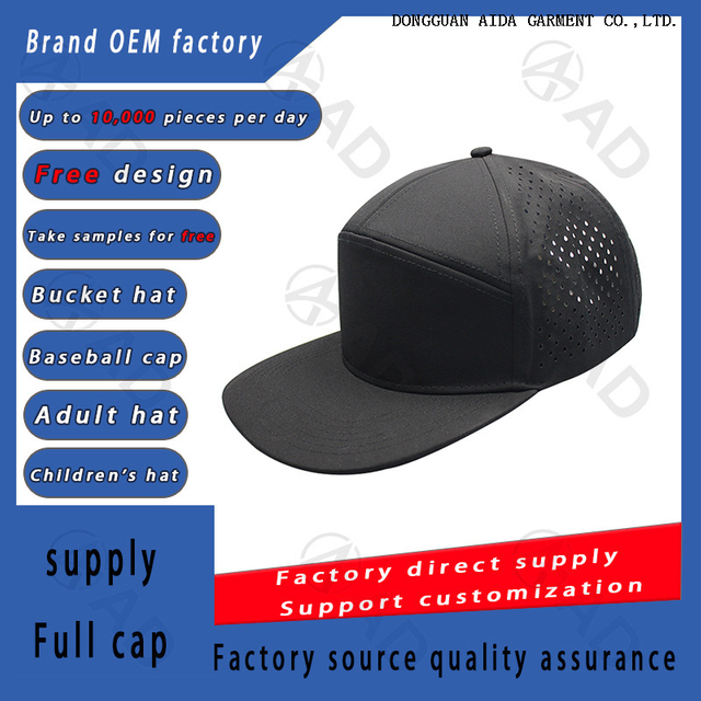 Baseball caps can be customized in various colors and with multiple processes