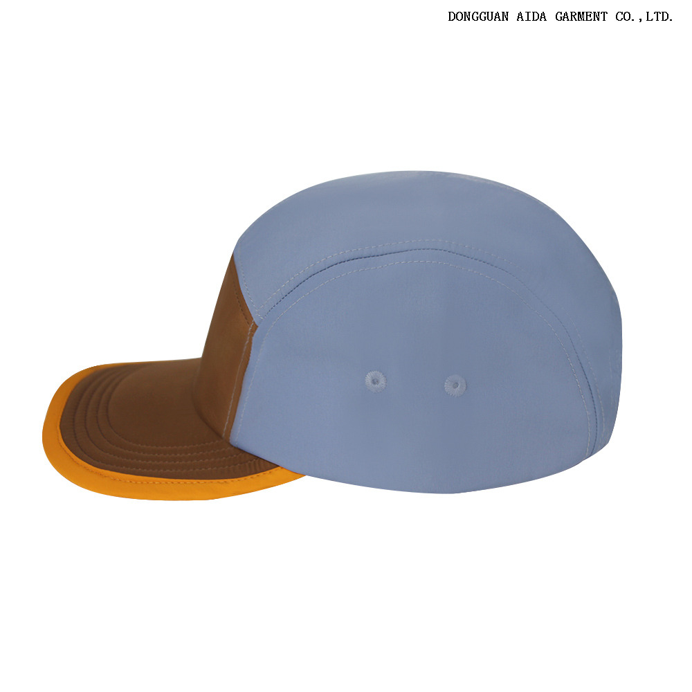 P500 Cotton 5-Panel Structured Curved Brim Cap