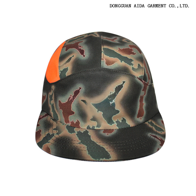 VINTAGE Suede Patchwork Retro 5-Panel Cap