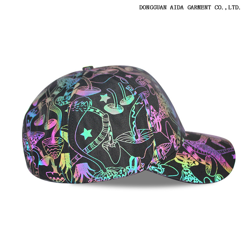 STREET01 Street Trend: Colorful Patchwork, Curved Eaves, Baseball Cap
