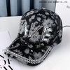 Korean-style glittery TAKE baseball cap for women, summer lace beanie, fashionable and versatile sun hat