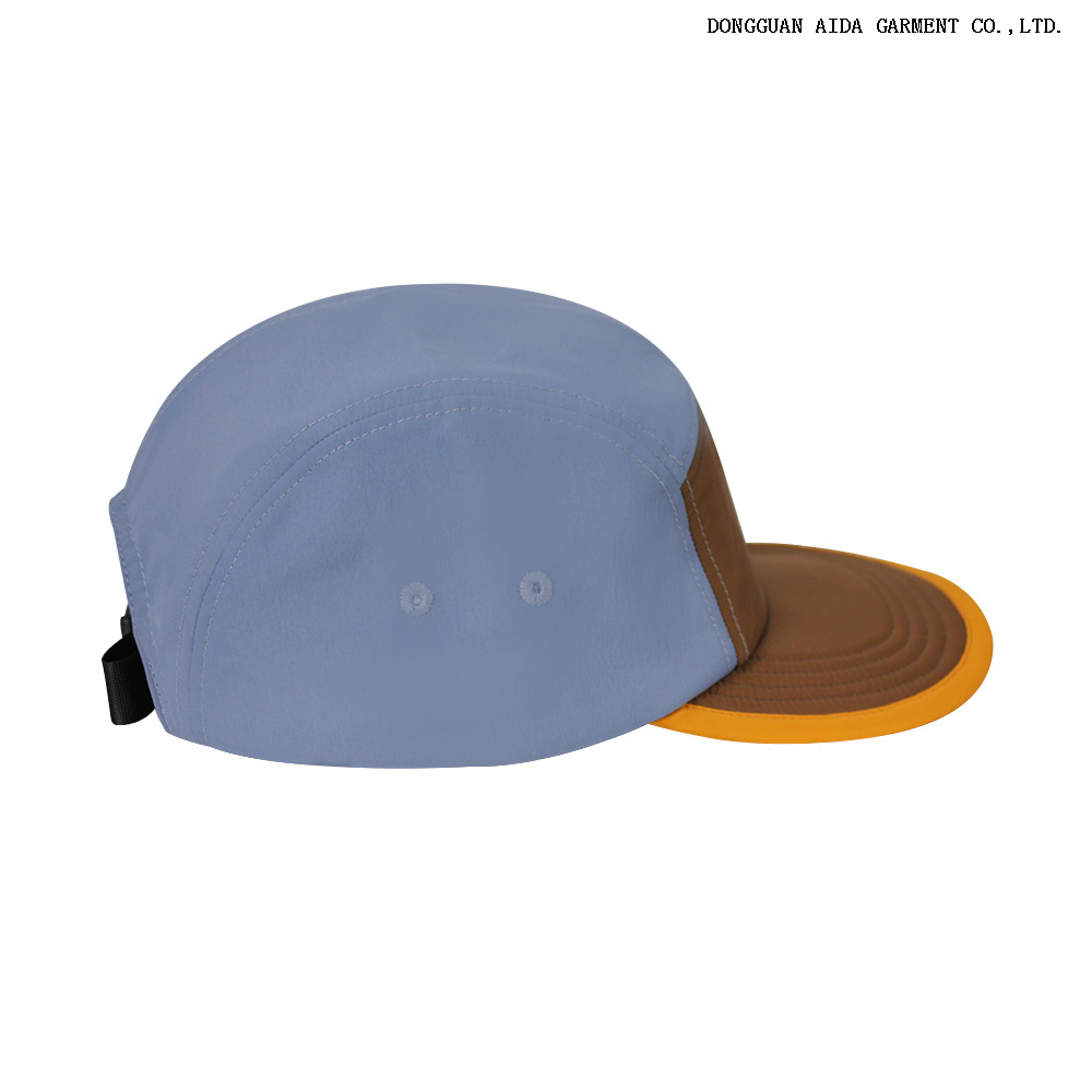 P500 Cotton 5-Panel Structured Curved Brim Cap