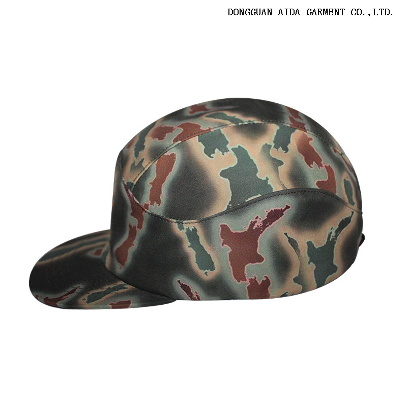 VINTAGE Suede Patchwork Retro 5-Panel Cap