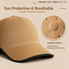 Summer lightweight seamless one-piece breathable baseball cap for men and women, sun protection and UV protection hat, versatile beanie hat