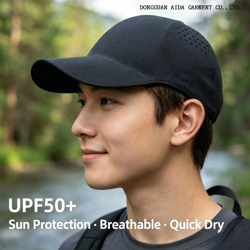 Summer lightweight seamless one-piece breathable baseball cap for men and women, sun protection and UV protection hat, versatile beanie hat