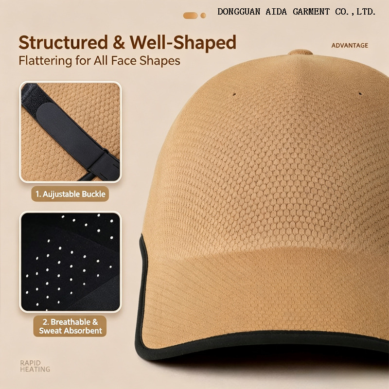 Summer lightweight seamless one-piece breathable baseball cap for men and women, sun protection and UV protection hat, versatile beanie hat